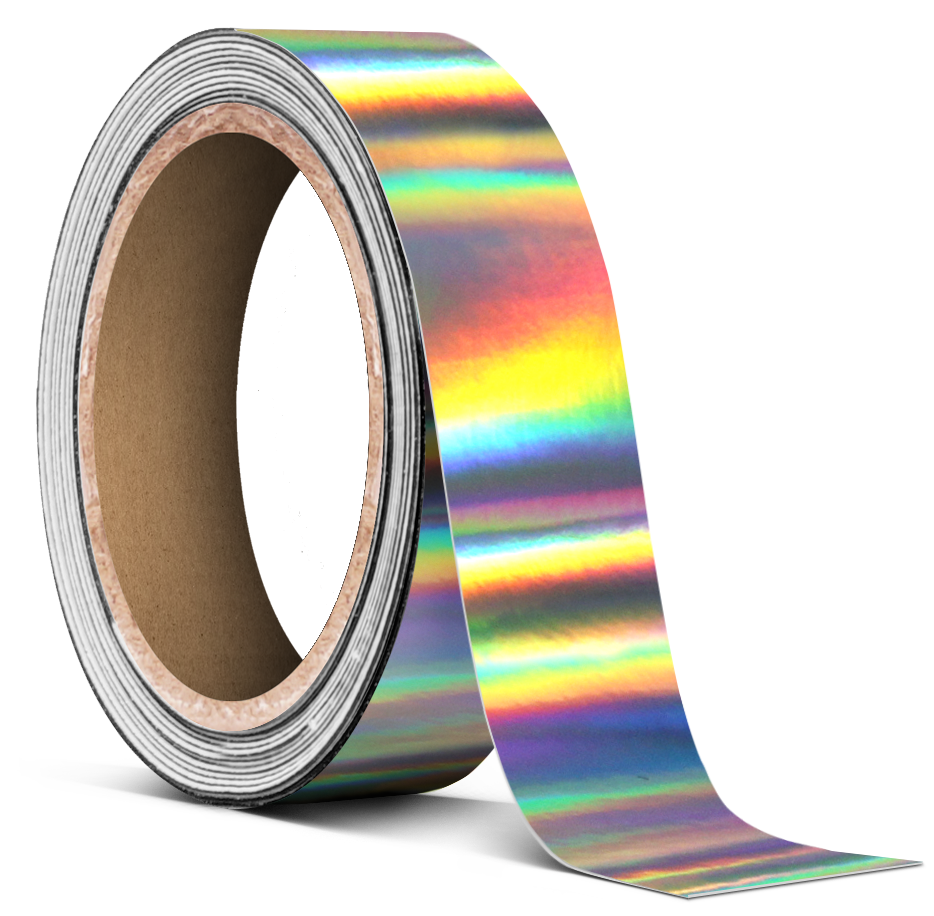 VViViD Silver Holographic Chrome Vinyl Wrap Rainbow Finish Roll DIY  Air-Release Adhesive Film (3ft x 5ft)