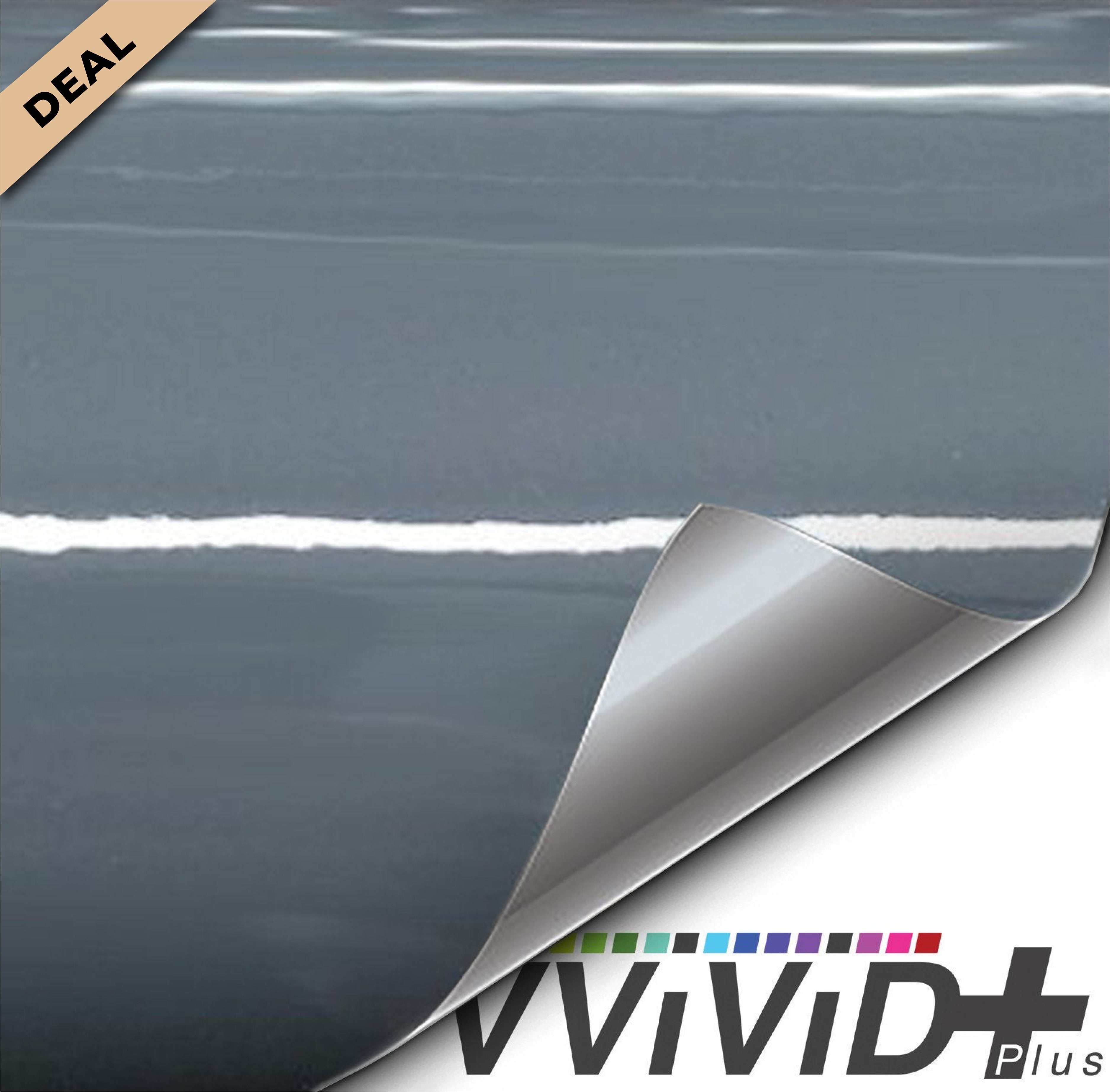 VViViD+ Gloss Slate Grey Grigio Telesto (6ft x 5ft) - W.D
