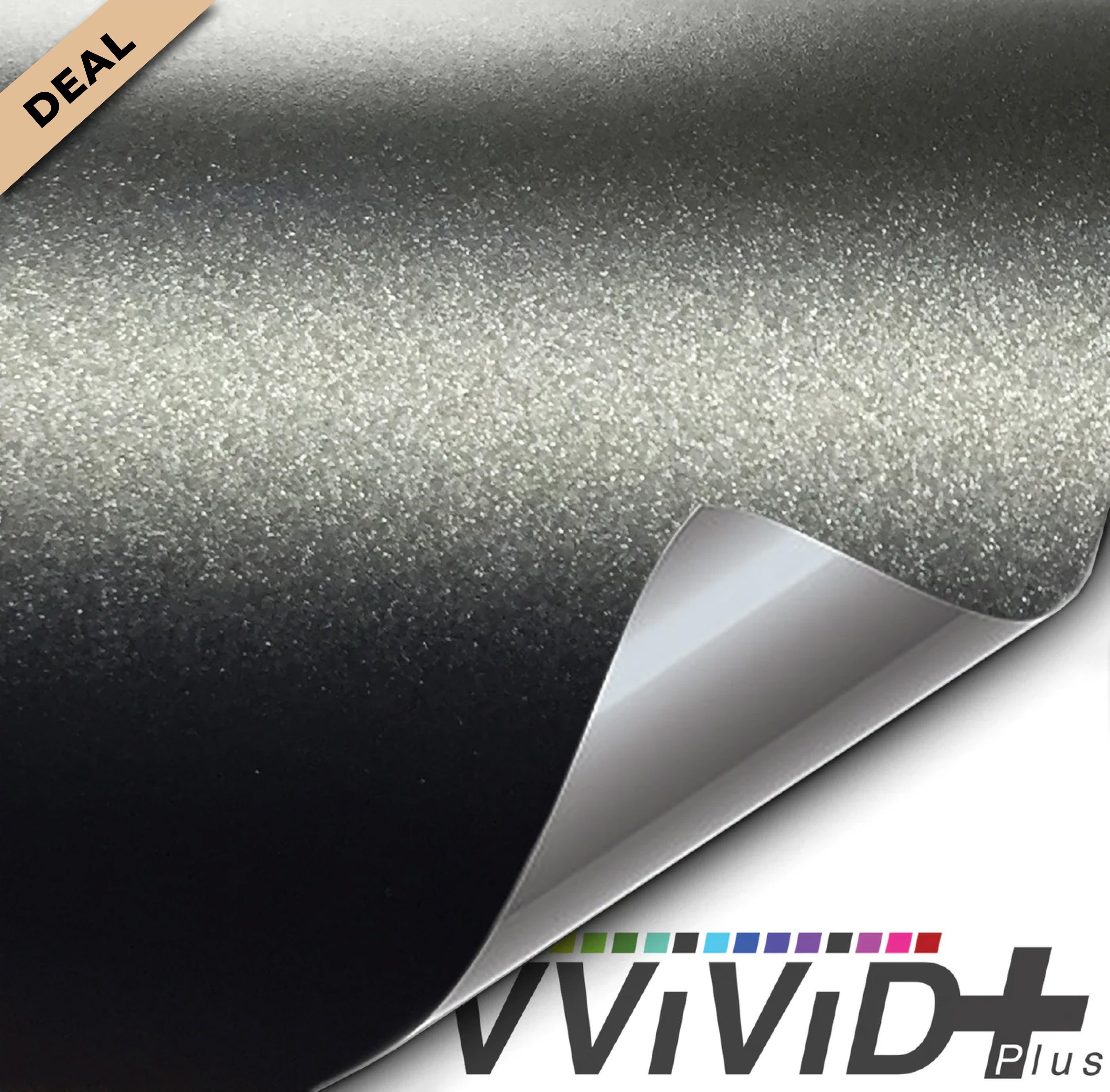 VViViD+ Matte Metallic Black Ghost (50ft x 5ft) - W.D