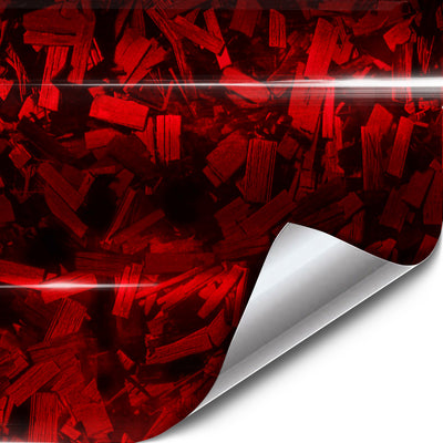VViViD+ Gloss 4D Red Epoxy Forged Carbon