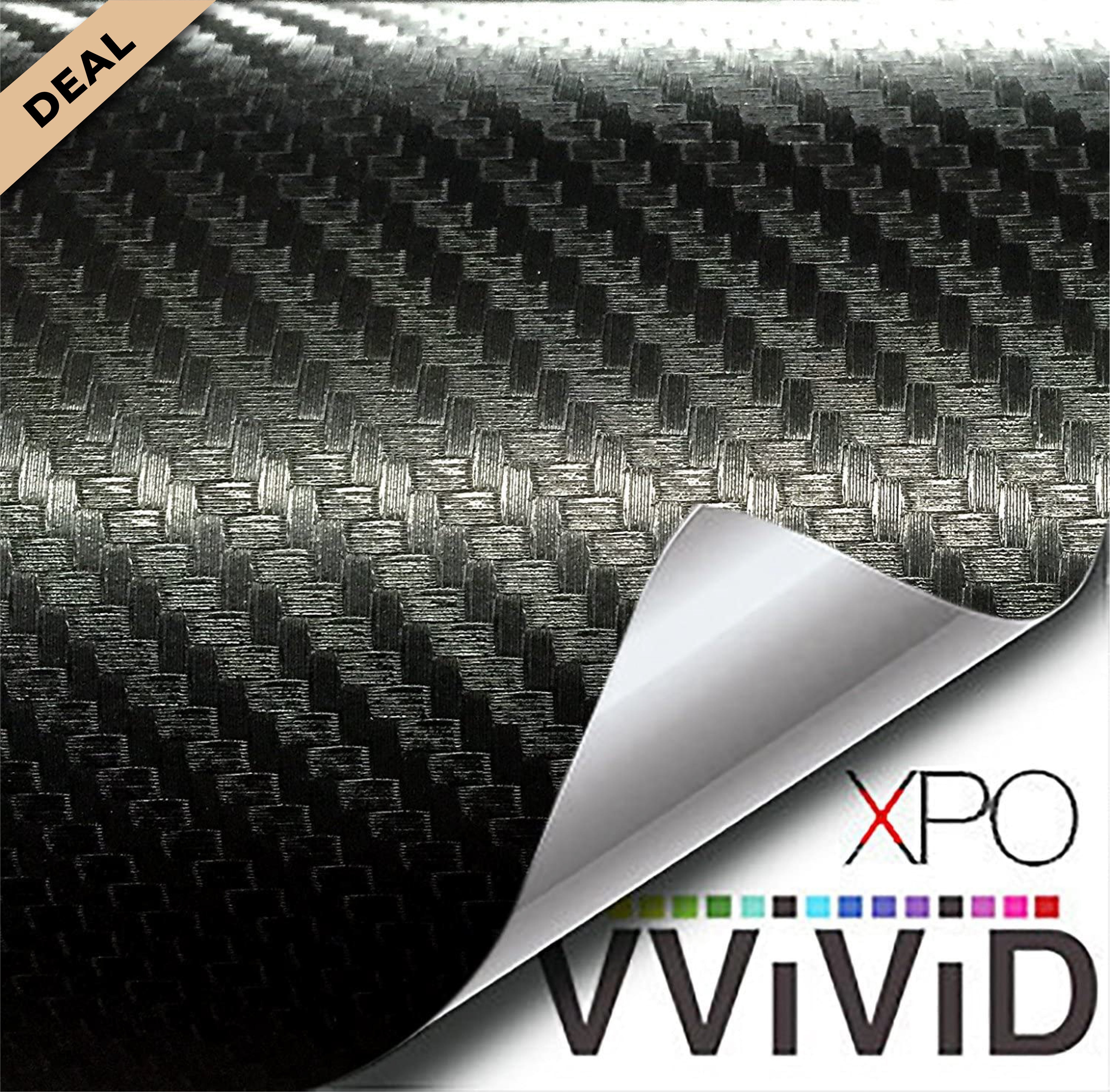 [4 Sheet Pack] VViViD Black Dry Carbon Fiber (24in x 30in) - W.D
