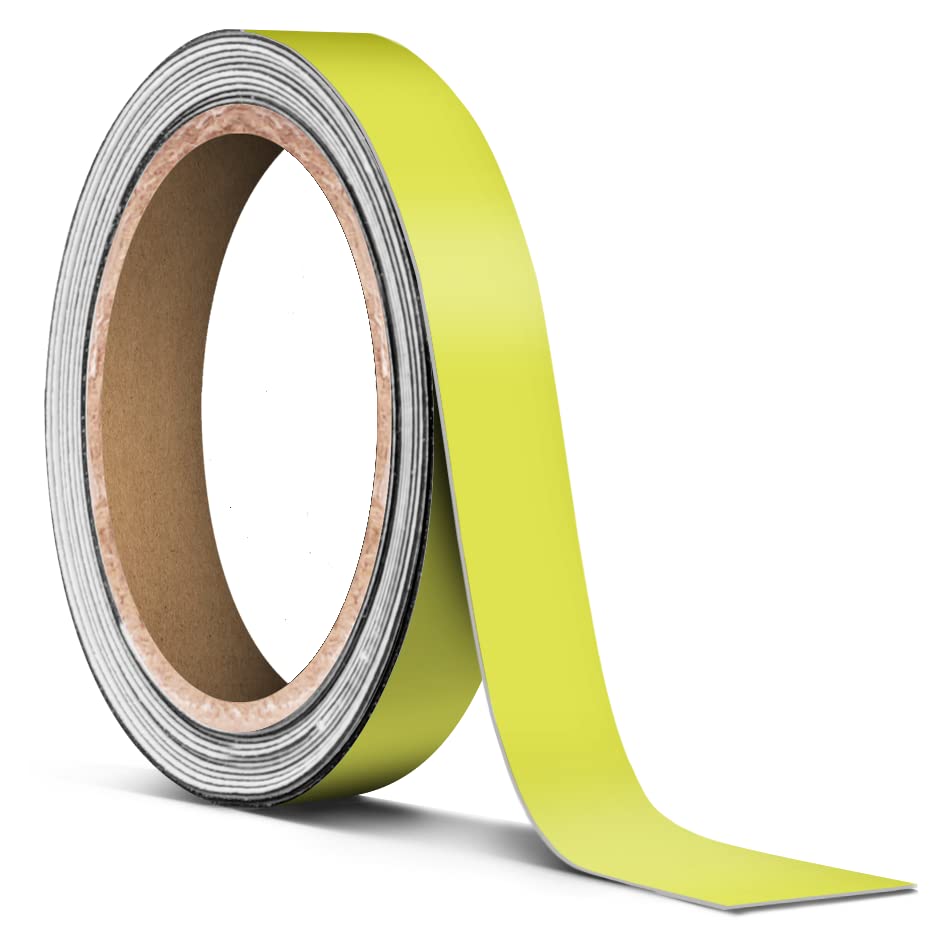 Matte Yellow Tape for Chrome Deletes 1/2 Inch Thick