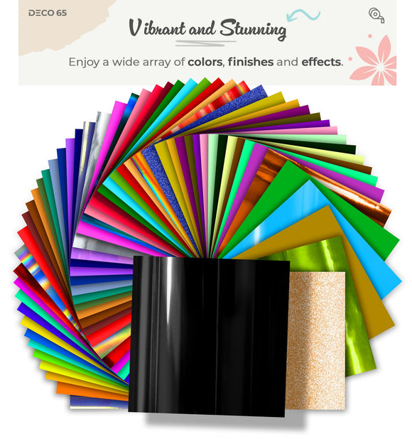 DECO65 Chrome Black Permanent Craft Film