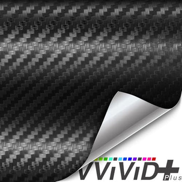VViViD+ Ultra Matte 3D Dry Black Carbon Fiber