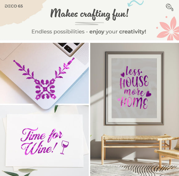 DECO65 Chrome Purple Permanent Craft Film
