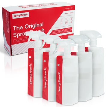 Spray Pouch for Automotive Detailing, PPF and Vinyl Installation Refillable 16.9oz (5 Pack) (MCF)