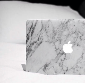 White-Grey Veined Marble Vinyl