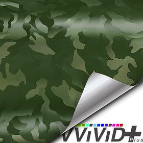 VViViD+ Patternless Army Green Stealth Camo