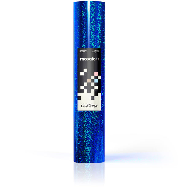 MOSAIC+ Blue Holographic Glitter — Craft Vinyl (1ft x 5ft) [MCF] - The VViViD Vinyl Wrap Shop