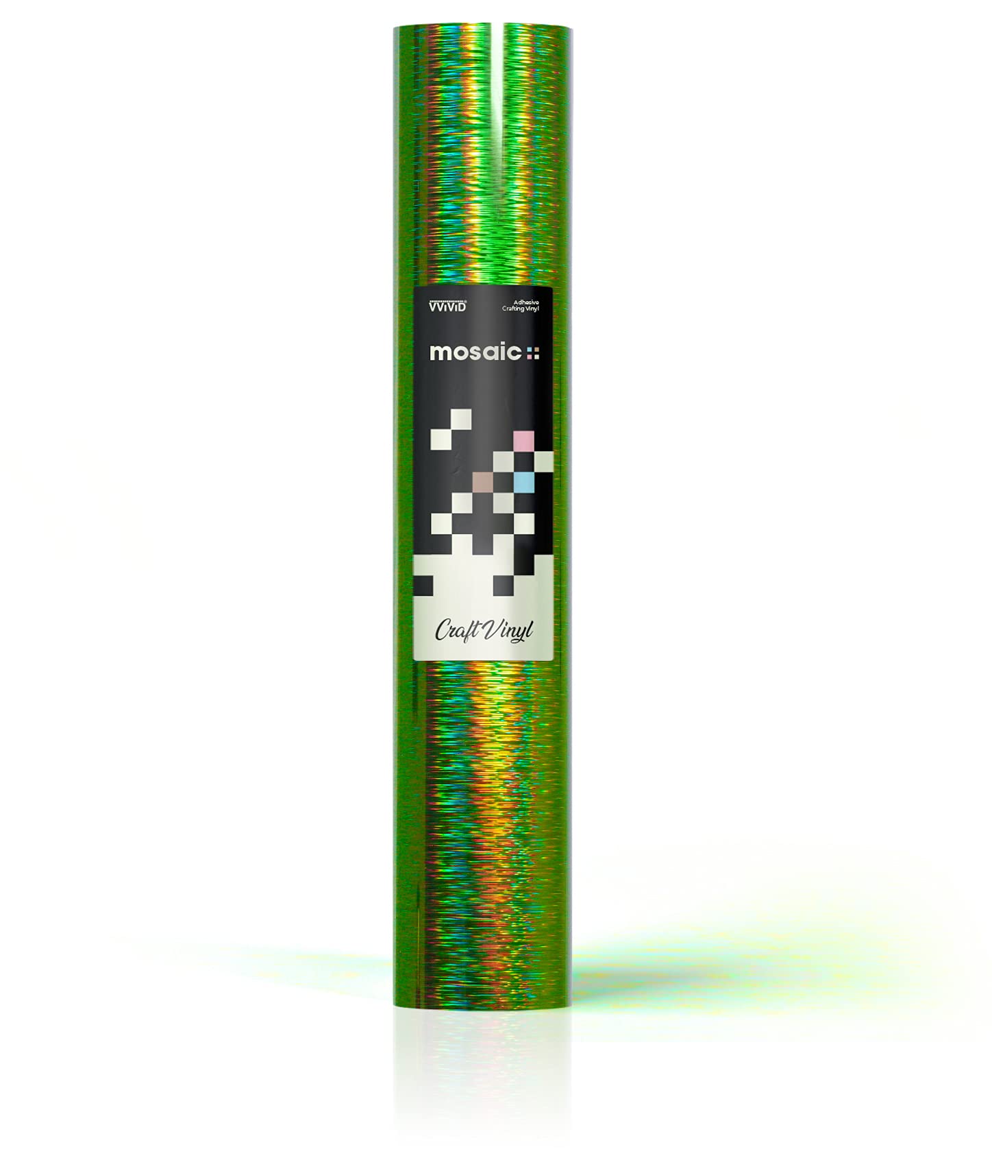 MOSAIC+ Green Holographic Brushed — Craft Vinyl (1ft x 5ft) [MCF] - The VViViD Vinyl Wrap Shop