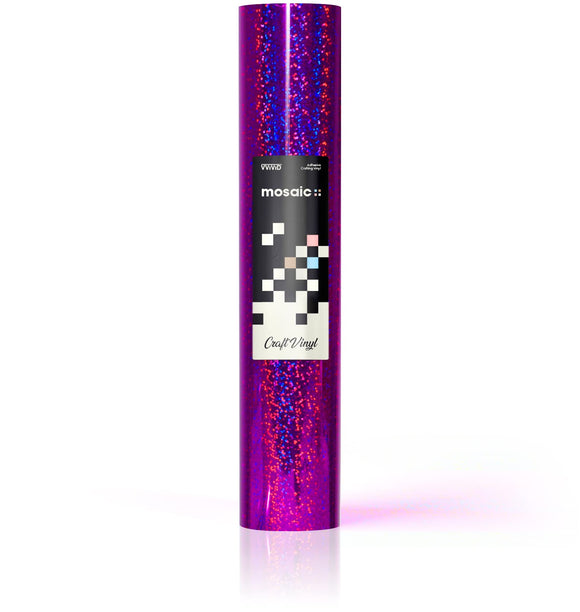MOSAIC+ Purple Holographic Glitter — Craft Vinyl (1ft x 5ft) [MCF] - The VViViD Vinyl Wrap Shop