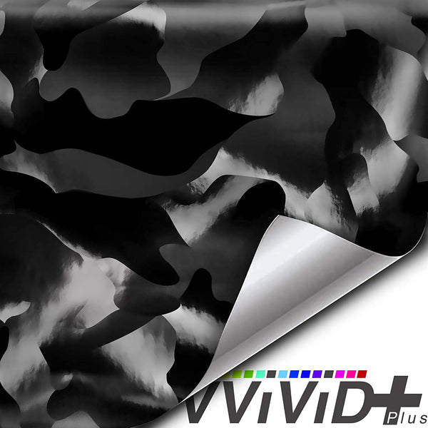 VVIVID+ Black Stealth Camouflage Large Pattern - The VViViD Vinyl Wrap Shop