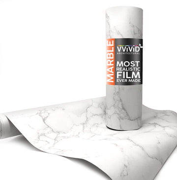 VViViD Carrara White Marble Matte Architectural Film - The VViViD Vinyl Wrap Shop