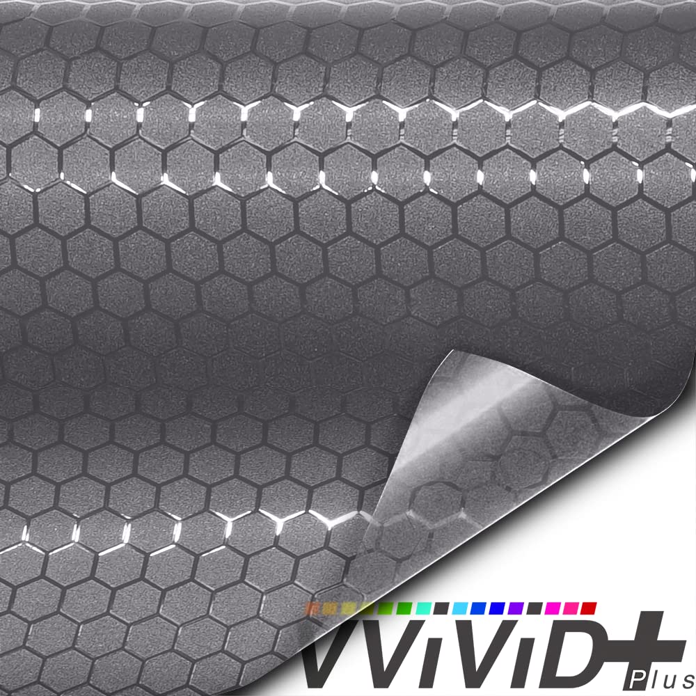 HEX+ Matte Smoke Honeycomb - Tail Light Air-tint® - The VViViD Vinyl Wrap Shop