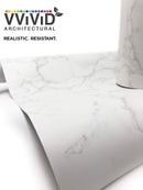 VViViD Carrara White Marble Matte Architectural Film - The VViViD Vinyl Wrap Shop
