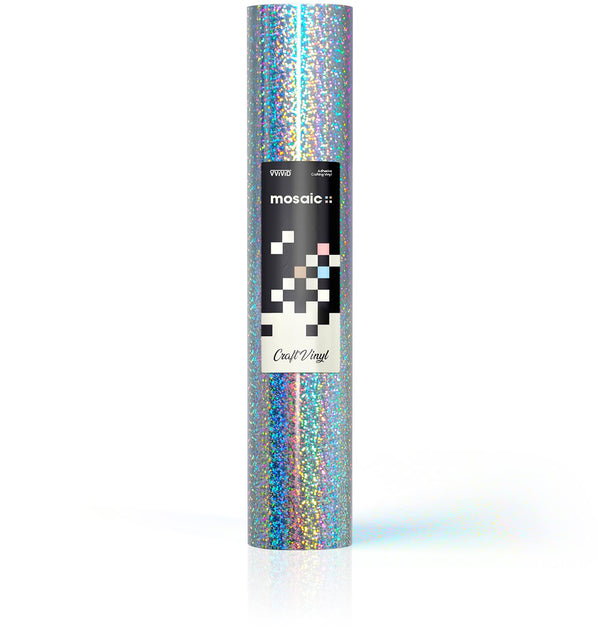 MOSAIC+ Silver Holographic Glitter — Craft Vinyl (1ft x 5ft) [MCF] - The VViViD Vinyl Wrap Shop