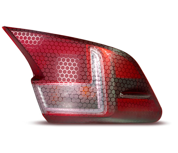 HEX+ Matte Smoke Honeycomb - Tail Light Air-tint® - The VViViD Vinyl Wrap Shop