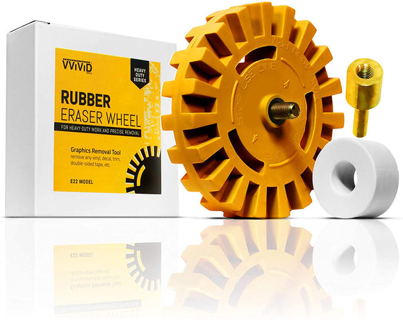Heavy Duty Thin Series Rubber Eraser - Graphics & Adhesive removal (MCF) - The VViViD Vinyl Wrap Shop