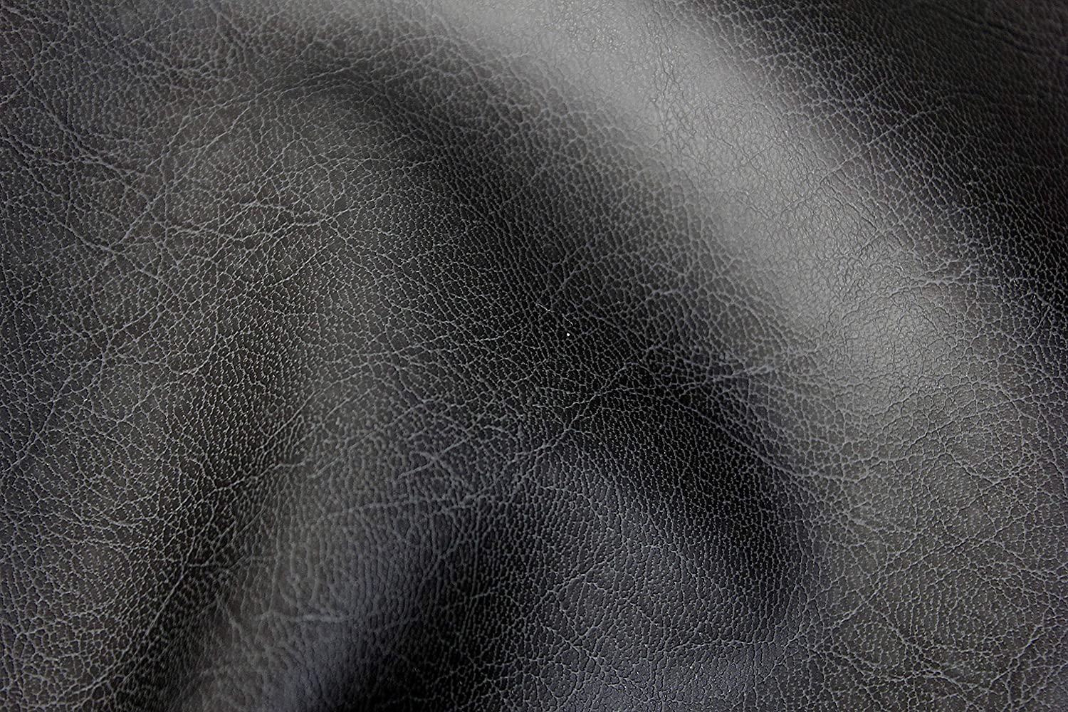 Bycast65 Black Matte Top-Grain Pattern Faux Leather Marine Vinyl Fabric - The VViViD Vinyl Wrap Shop