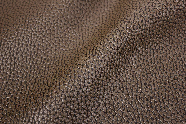Bycast65 Brown Correct-Grain Pattern Faux Leather Marine Vinyl Fabric - The VViViD Vinyl Wrap Shop