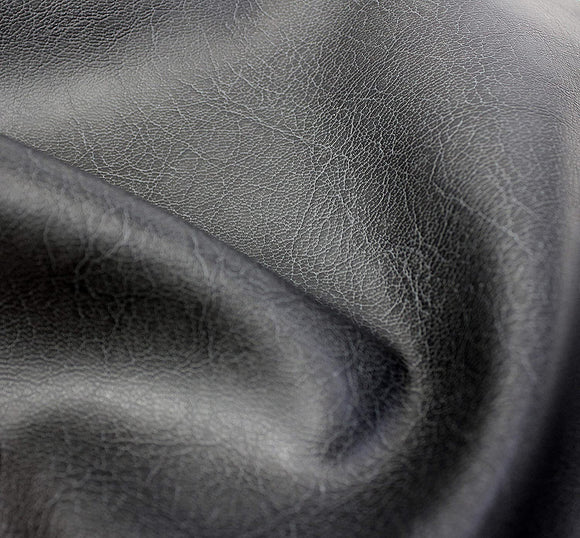 Bycast65 Black Matte Top-Grain Pattern Faux Leather Marine Vinyl Fabric - The VViViD Vinyl Wrap Shop