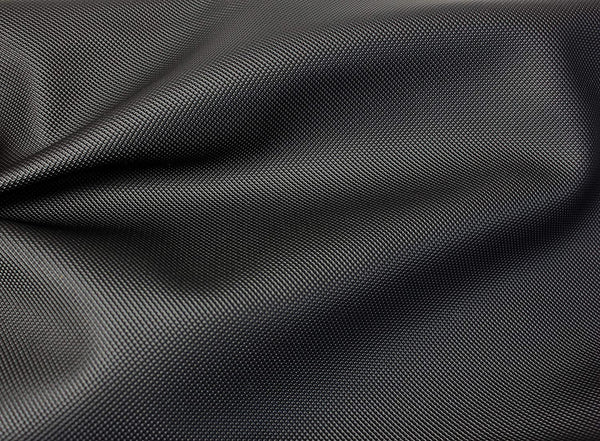 Bycast65 Black Mesh Pattern Faux Leather Marine Vinyl Fabric