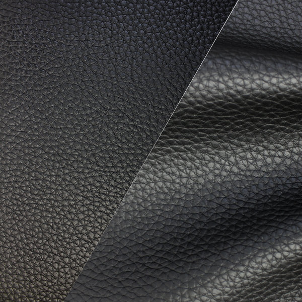 Bycast65 Black Matte Correct-Grain Pattern Faux Leather Marine Vinyl Fabric - The VViViD Vinyl Wrap Shop