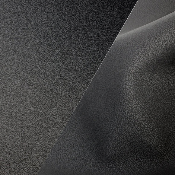 Bycast65 Black Matte Buffed Full-Grain Pattern Faux Leather Marine Vinyl Fabric - The VViViD Vinyl Wrap Shop