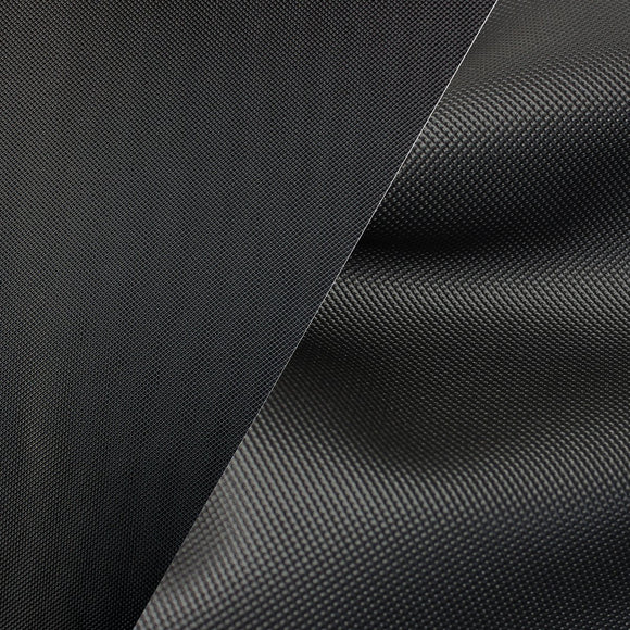 Bycast65 Black Mesh Pattern Faux Leather Marine Vinyl Fabric - The VViViD Vinyl Wrap Shop