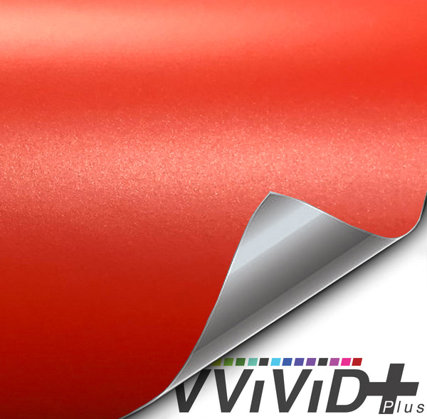VViViD+ Matte Blood Orange Metallic - The VViViD Vinyl Wrap Shop