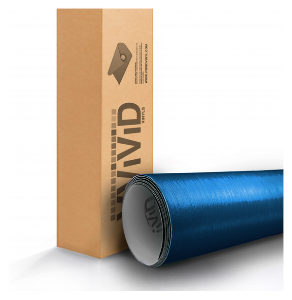 Metallic Blue Brushed Steel - The VViViD Vinyl Wrap Shop