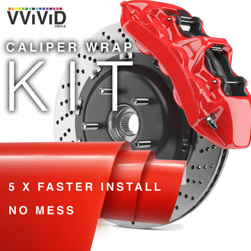 VViViD Red Enamel Caliper Wrap - The VViViD Vinyl Wrap Shop