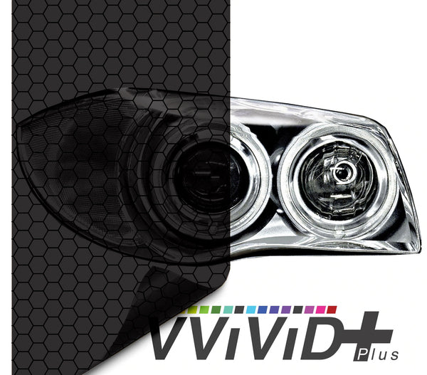 HEX+ Dark Smoke Air-tint® Headlight Tint - The VViViD Vinyl Wrap Shop