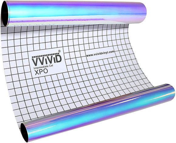 DECO65 High Gloss Unicorn Blue-to-Purple Opal Holographic Adhesive Craft Film - The VViViD Vinyl Wrap Shop