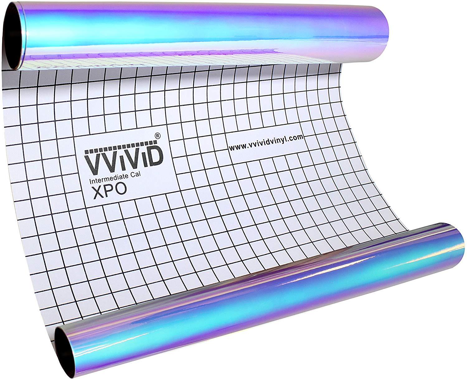  VViViD Chrome Silver Gloss DECO65 Permanent Adhesive