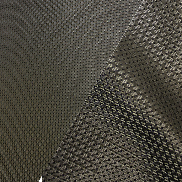 Bycast65 Brown Twill Weave Faux Leather Marine Vinyl Fabric - The VViViD Vinyl Wrap Shop