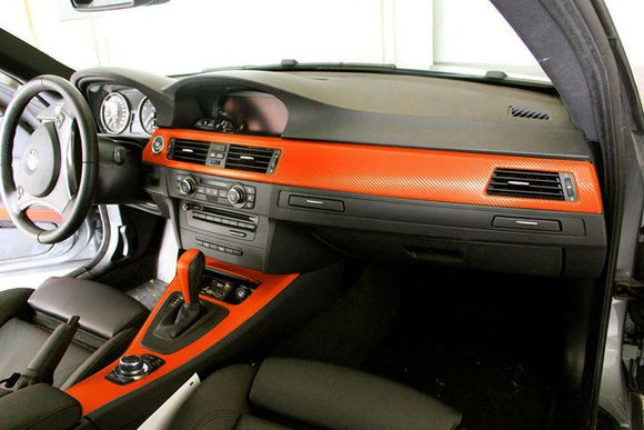 Orange Dry Carbon Architectural ( interior use only ) - The VViViD Vinyl Wrap Shop