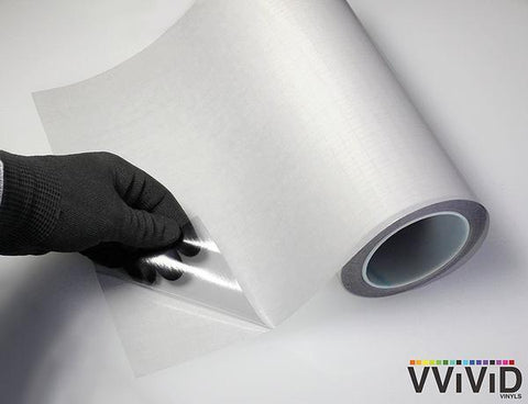 High Gloss Clear Vinyl Transfer Paper Self-Adhesive Roll w/Grid Backin
