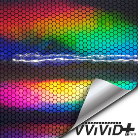 VViViD Black Holographic Vinyl Wrap Rainbow Finish Roll DIY Air-Release  Adhesive Film (.5ft x 5ft)