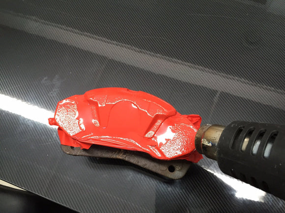 VViViD Red Enamel Caliper Wrap - The VViViD Vinyl Wrap Shop