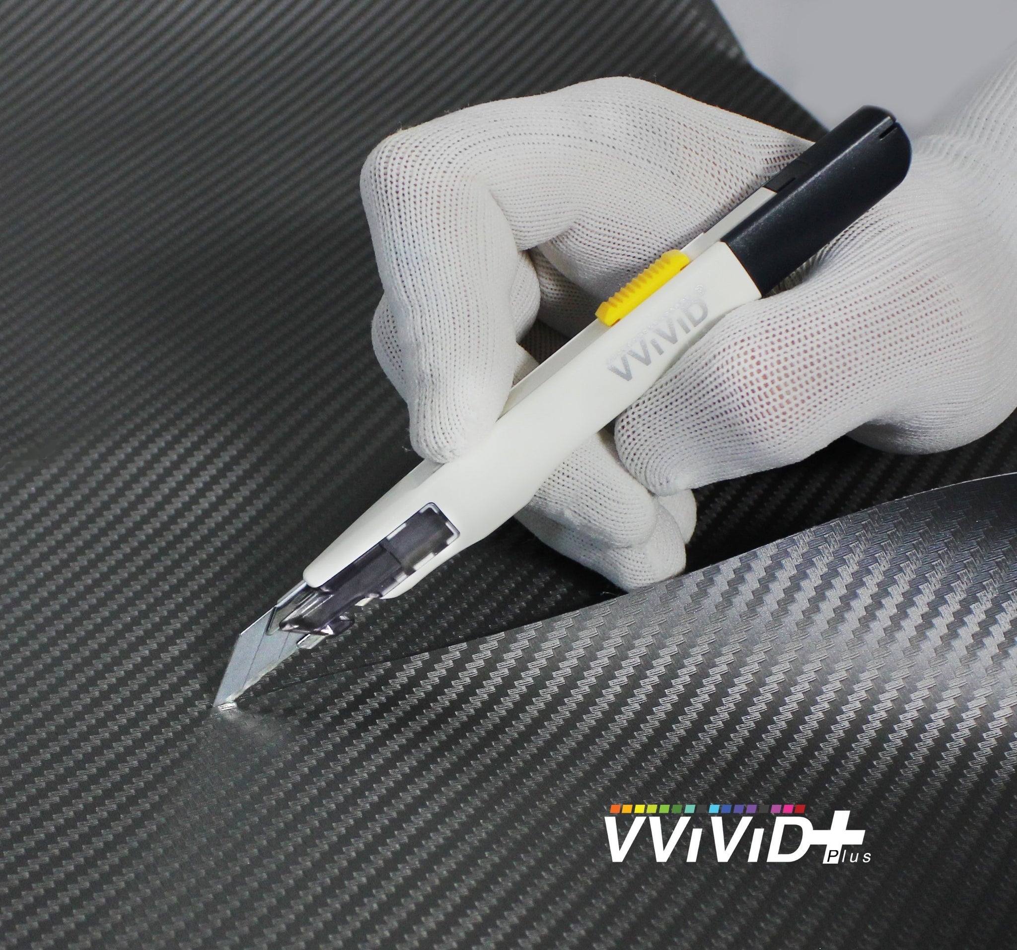 VViViD Vinyl Car Wrap Color Deck Sample Book and Precision Gliding Knife  with 5 Replacement Blades Bundle - M0
