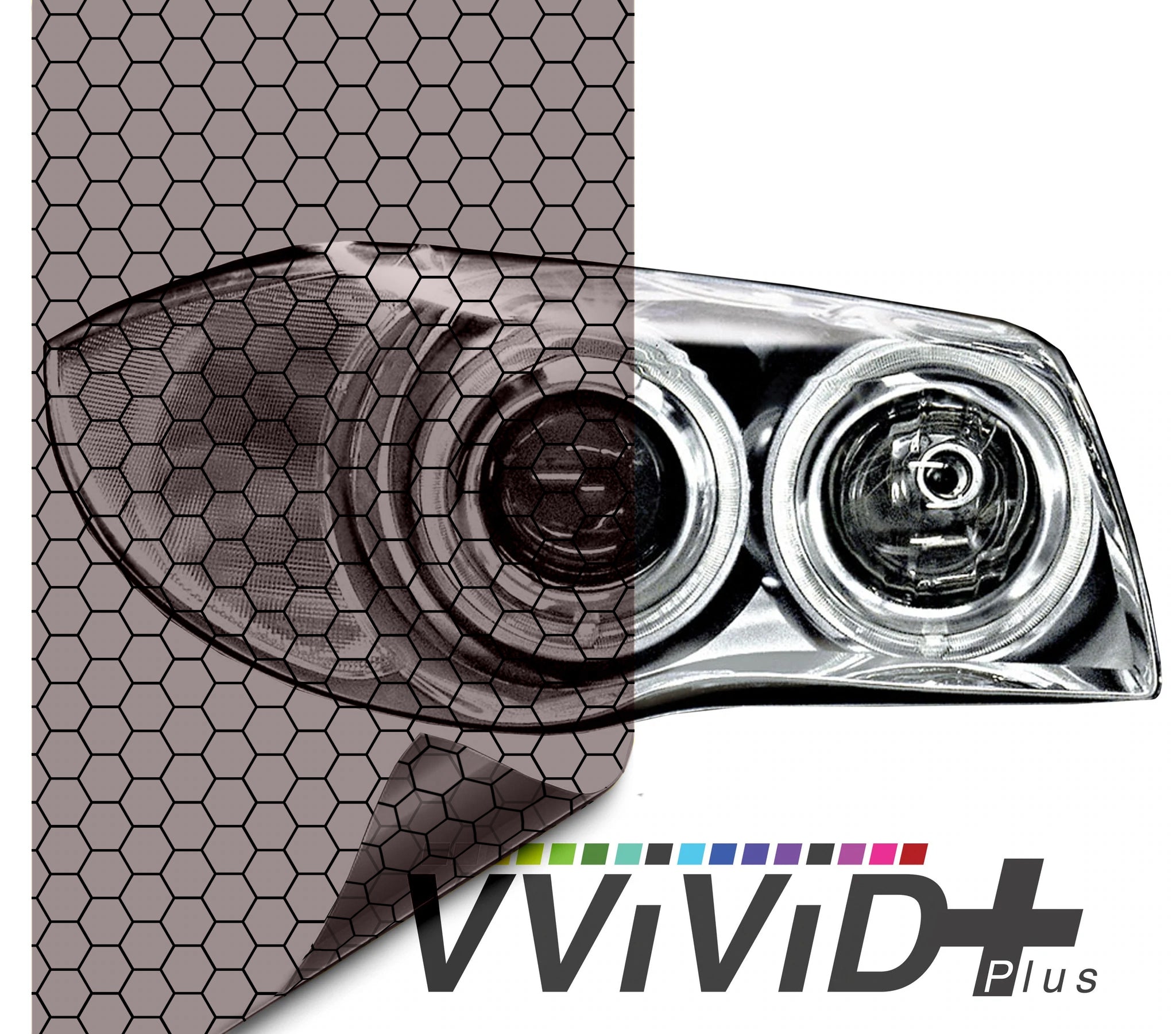 HEX+ Light Smoke Air-tint® Headlight Tint - The VViViD Vinyl Wrap Shop