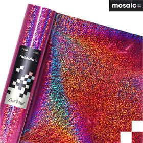 MOSAIC+ Rose Pink Holographic Glitter — Craft Vinyl (1ft x 5ft) [MCF]