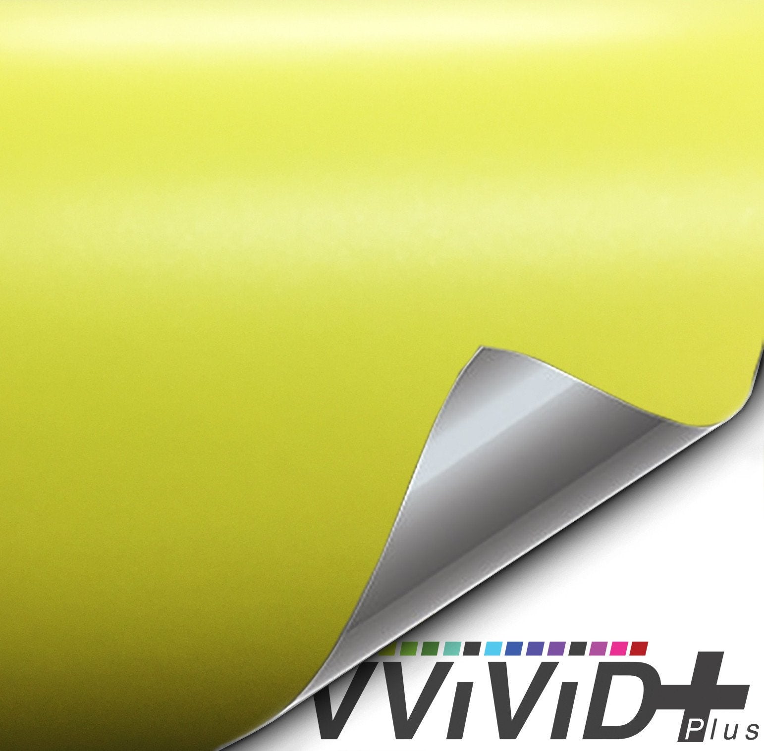 VViViD+ Matte Metallic Daytona Yellow Vinyl Wrap for cars