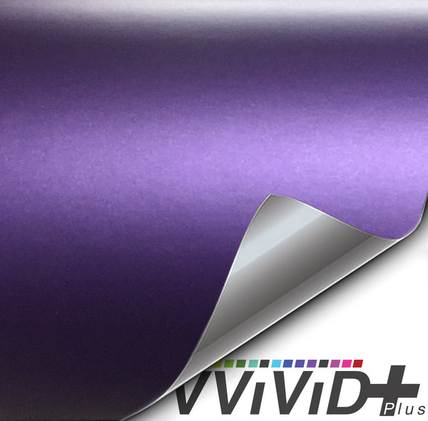 VViViD+ Matte Metallic Purple (Ghost) - The VViViD Vinyl Wrap Shop