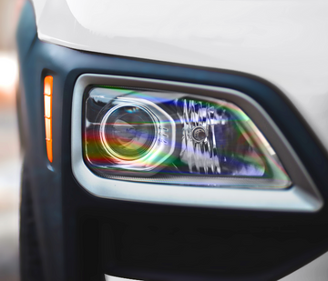 ULTRA-GLOSS® — Holographic Clear Laser Headlight Tint - 16" x 5ft (MCF) - The VViViD Vinyl Wrap Shop