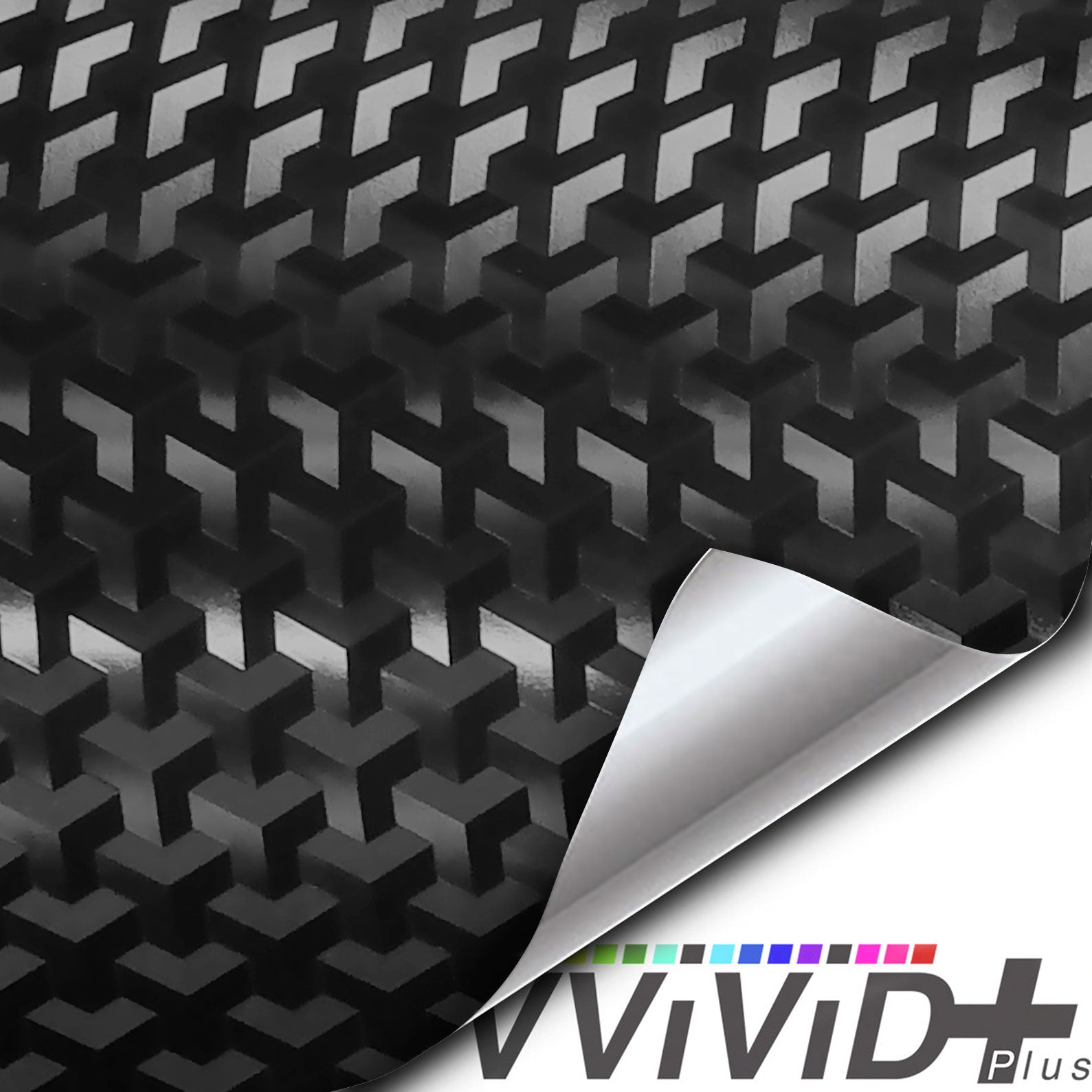 VVIVID+ Designer Carbon Fiber "Triangles" - The VViViD Vinyl Wrap Shop