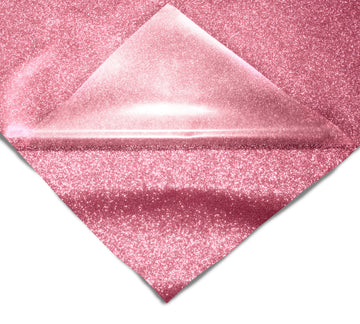 V2 Pro Rose Gold Glitter Heat Transfer Film HTV - The VViViD Vinyl Wrap Shop