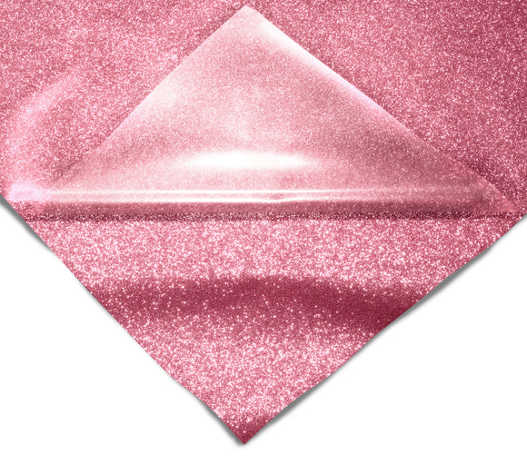 V2 Pro Rose Gold Glitter Heat Transfer Film HTV - The VViViD Vinyl Wrap Shop