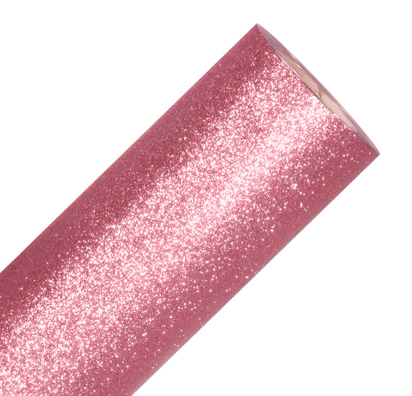 V2 Pro Rose Gold Glitter Heat Transfer Film HTV - The VViViD Vinyl Wrap Shop